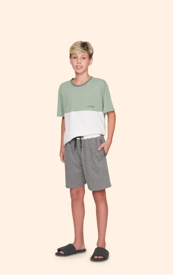 Pijama Curto Masculino Infantil Feel Renewed