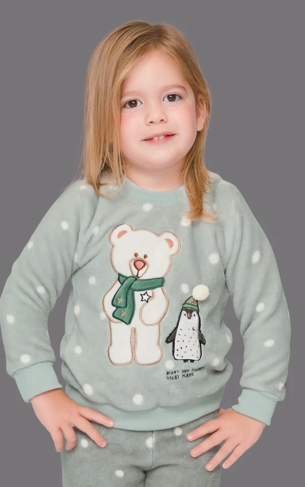 Pijama Fleece Baby Let's Snow