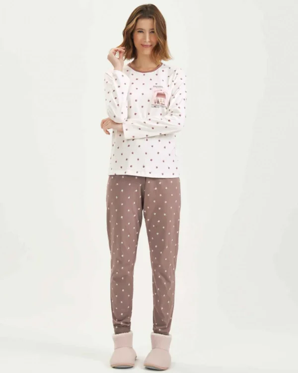 Pijama Manga Longa Feminino - Imagem 3