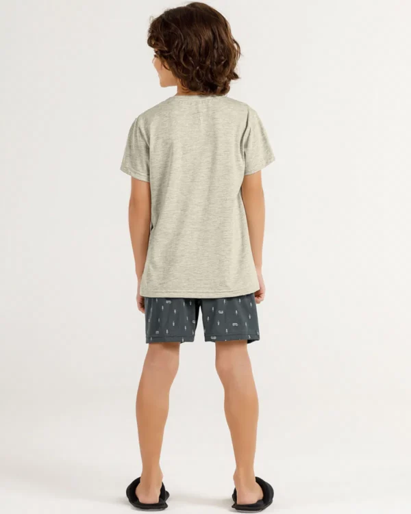 Pijama Manga Curta Infantil Masculino - Imagem 3