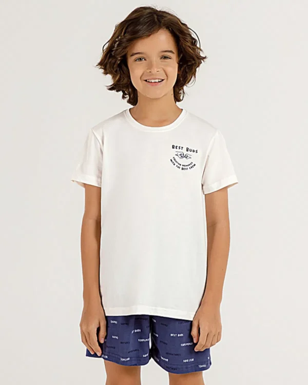 Pijama Manga Curta Infantil Masculino
