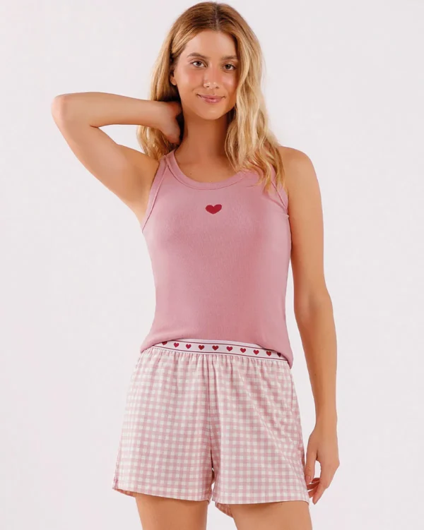 Pijama Feminino Regata Com Shorts