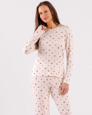 Pijama Feminino Manga Longa com Calça