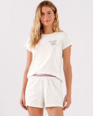 Pijama Feminino Manga Curta com Shorts