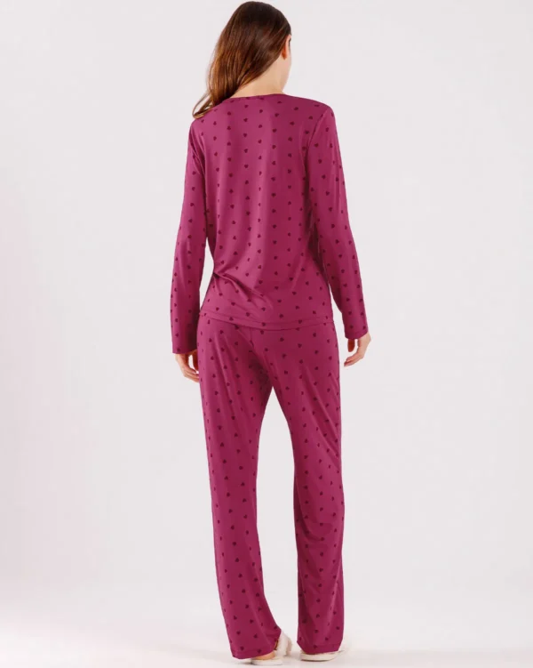 Pijama Feminino Manga Longa com Calça - Imagem 3